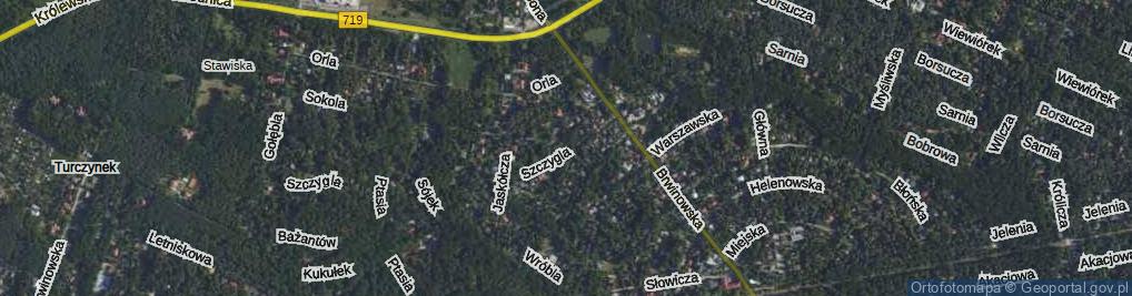 Zdjęcie satelitarne Jastrzębia ul.